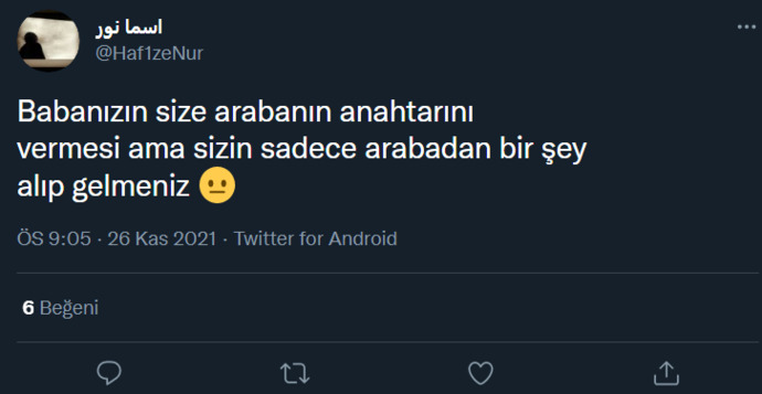 Babanız arabasını kullanmanıza izin verir miydi?