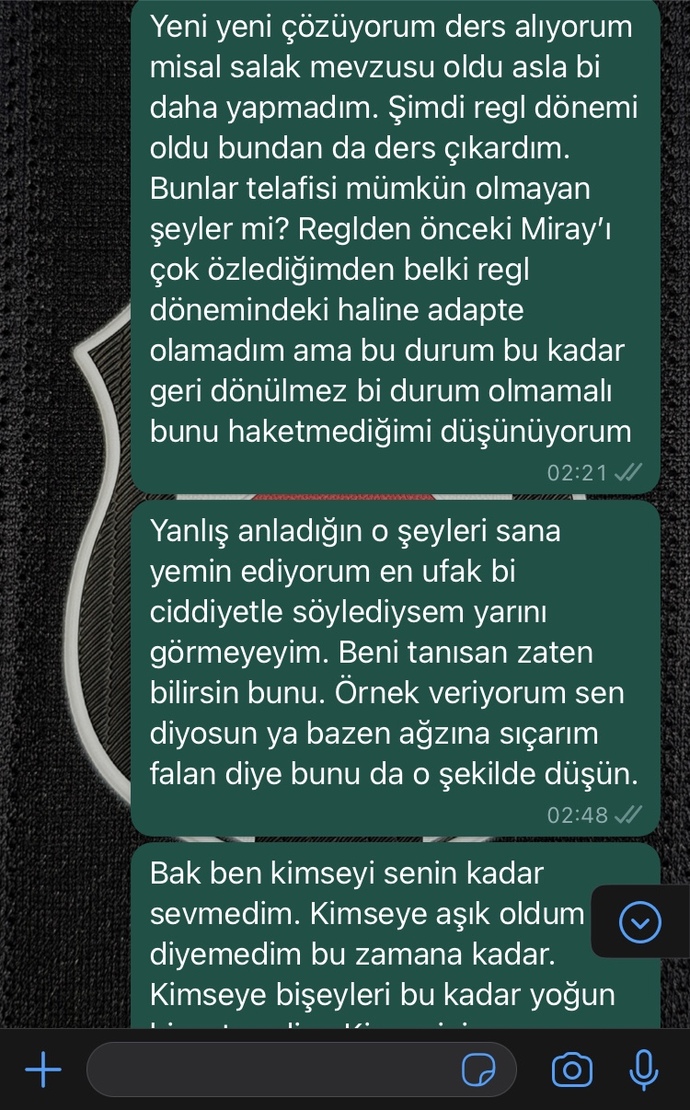 Regl dönemindeyken bitme noktasına gelen ilişkinin sonu ne olur?