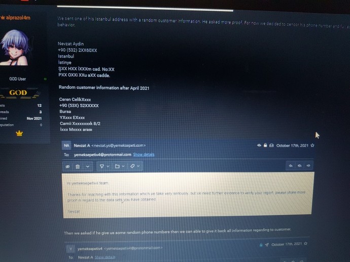 Yemeksepeti uygulaması hacklendi ve 20 bin kişinin bilgileri paylaşıldı. Siz bu uygulamayı kullananlardan mısınız?