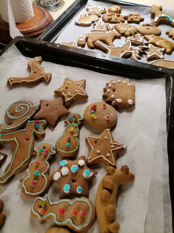 Yılbaşı ağacına asmak için kurabiyeler yaptık 🎅❤️