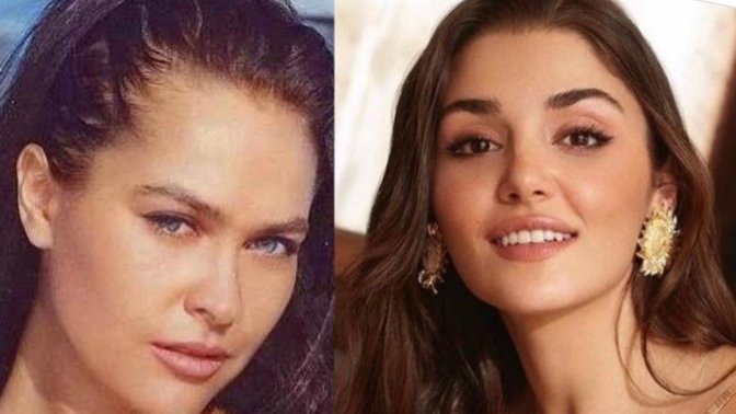 Hülya Avşar’ın gençliği ile Hande Erçel sosyal medyada kıyaslandı! Sizce hangisi daha güzel?