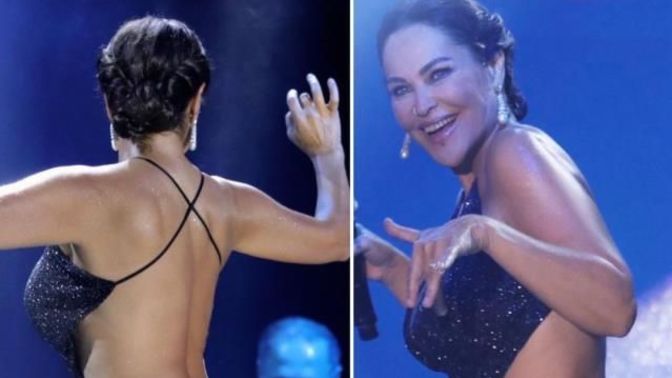 Hülya Avşar'ın derin sırt dekolteli sahne kıyafetini nasıl buldunuz?