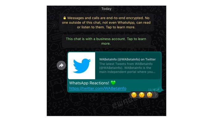 Whatsapp’a mesajlara emoji ile tepki verme özelliği geldi. Hangi emoji senin favorin?