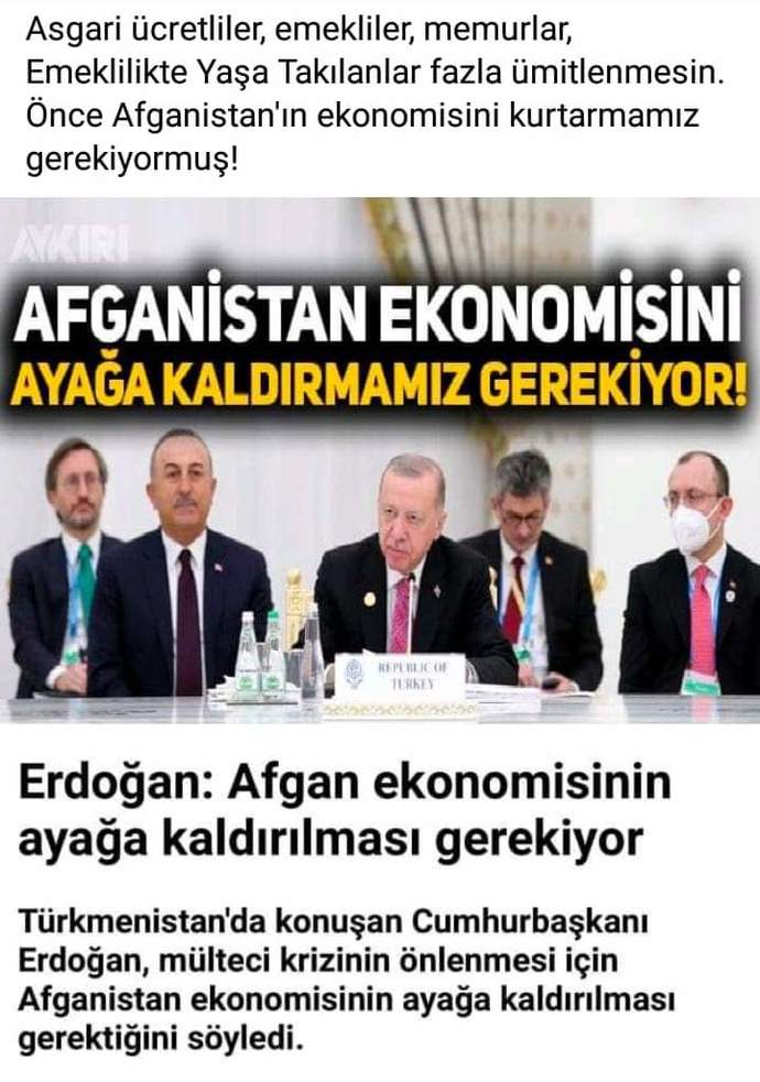Cumhurbaşkanı Erdoğan, Afganistan ekonomisini ayağa kaldırmalıyız. dedi! Tespiti doğru mu?