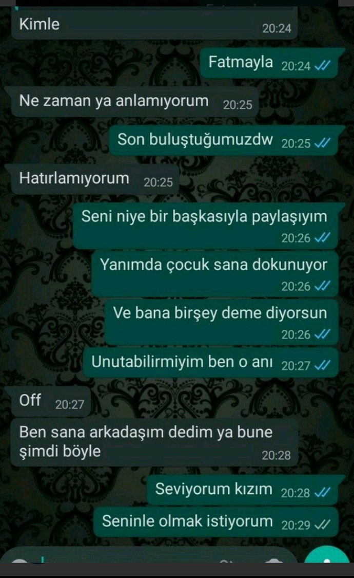 Bir başkasıyla olmuyor arkadaşlar red yedim?