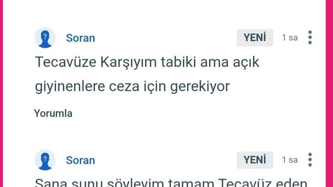 Bu sitede ne kadar potansiyel tacizci var siz denk geliyormusunuz?