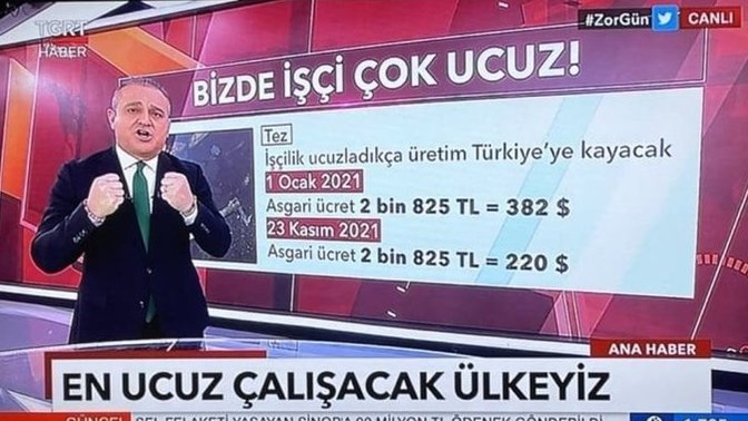 Eskiden ucuz işçilik denilince Hindistan veya Çin gelirdi şimdi tahtı biz aldık. Başka hangi dalda birincilik bizde?