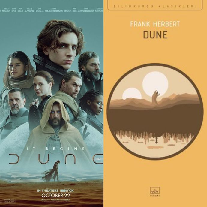 Dune Serisinin ilk kitabının filmi çıktı.