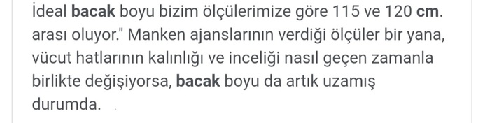 Bacaklarınız kaç santim?
