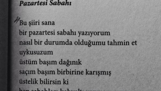Bu şiir hangi kitaptan alıntı, bilen var mı?