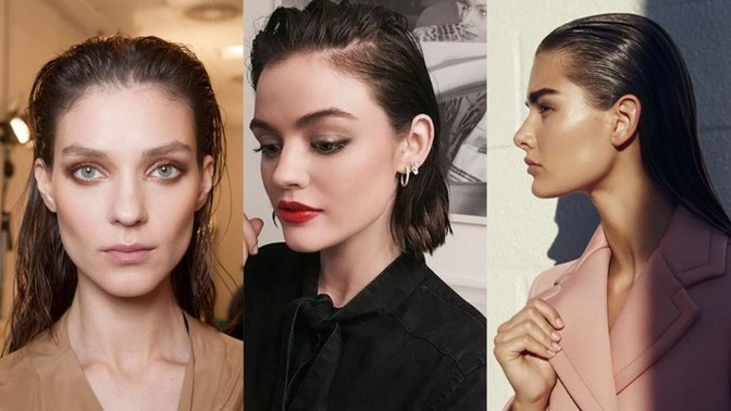Islak görünümlü saç modelleri kadınlarda güzel duruyor mu?