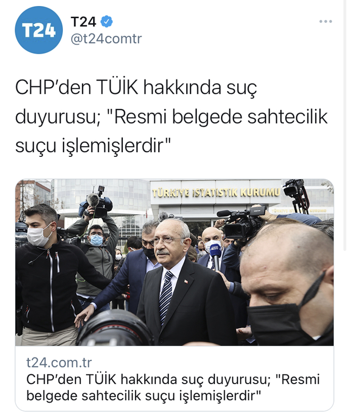 TUİK resmi belgede sahtecilik mi yapıyor?
