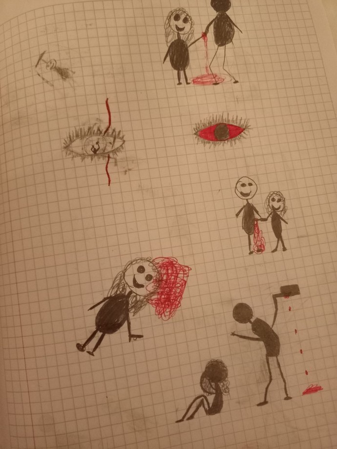 Çizdiği resimler normal bir şey mi yoksa psikolojik bir hastalık belirtisi gibi bir şey mi?