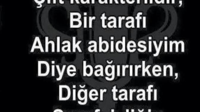Karaktersiz insanı nasıl tarif edersin?