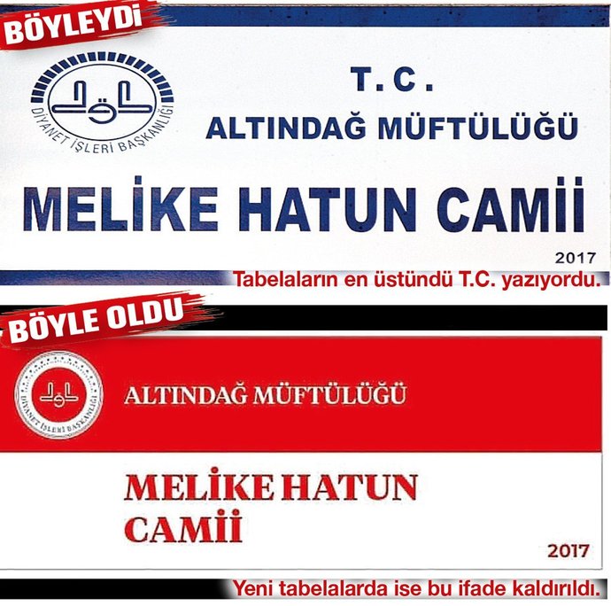 Diyanet, camilerden T.C. ibaresini kaldırıyor. Ne düşünüyorsunuz?