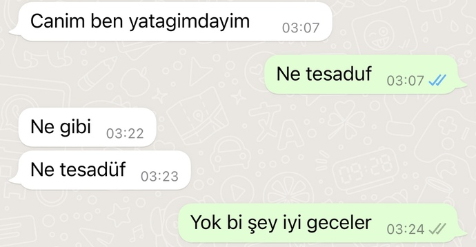 Telefonunuza gelen en son mesaj nedir?