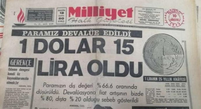 1 dolar, 15 lira oldu! 51 yıl öncesine döndük, ne düşünüyorsunuz?
