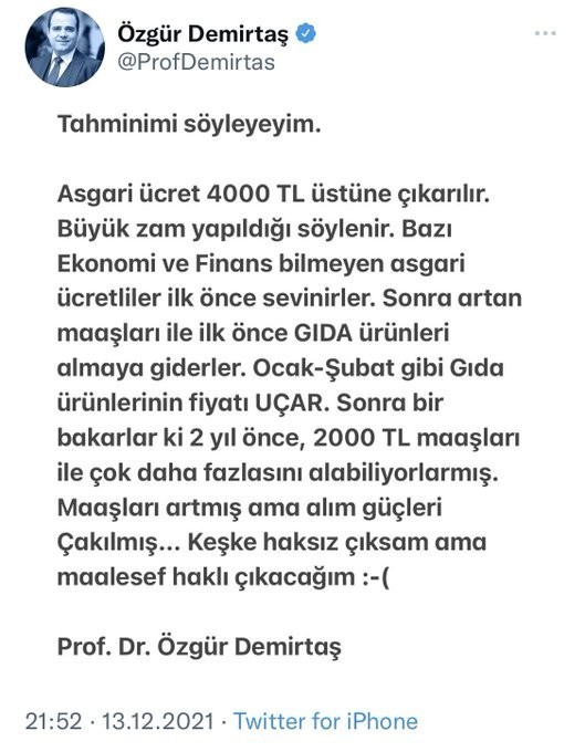 2022 asgari ücreti 4.250 TL oldu! Sizce yeterli bir ücret mi, nasıl buldunuz?