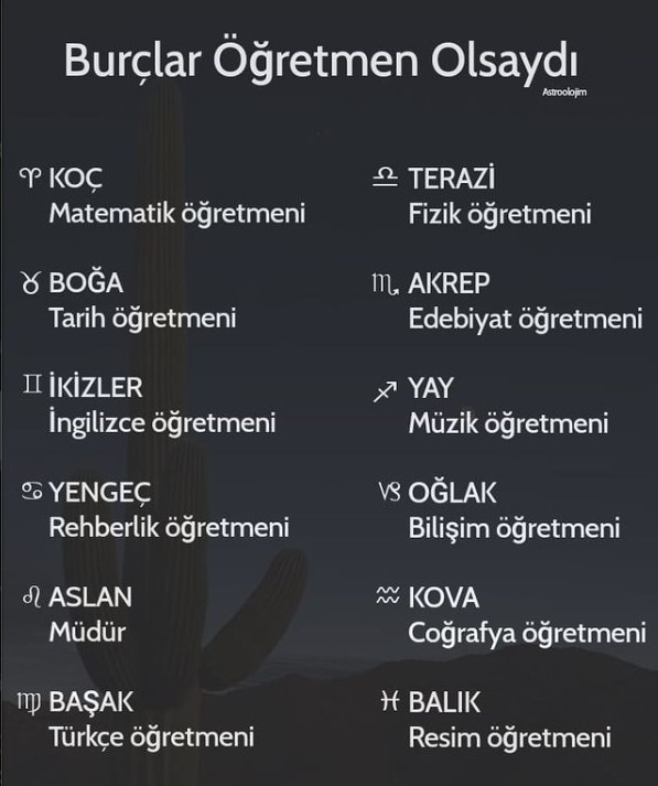 Burcuna göre senden ne öğretmeni olur?