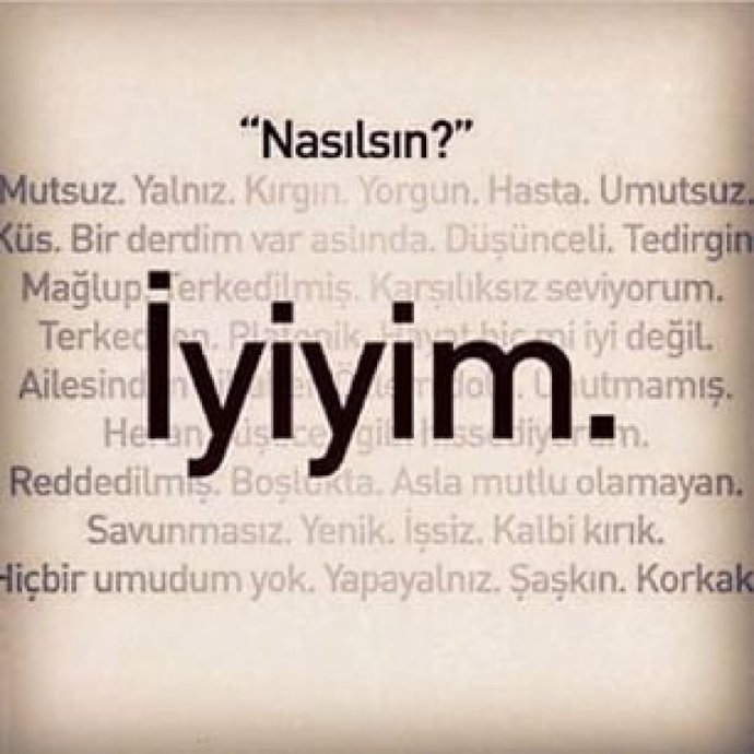 Şuanda nasılsınız?