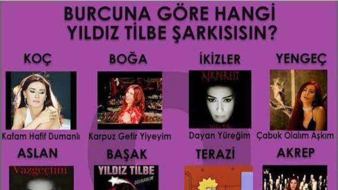 Burcuna göre hangi Yıldız Tilbe şarkısısın?