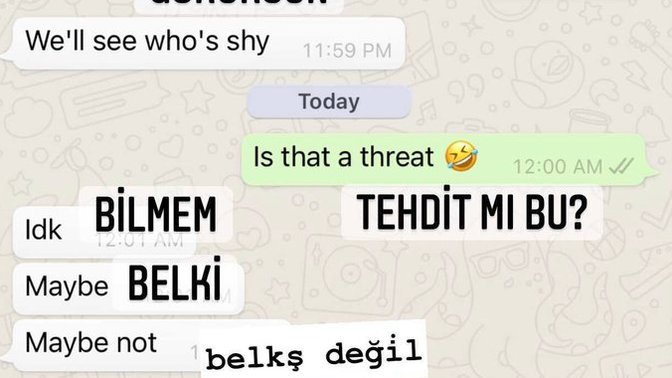 Burada ne demek istemiş? 👁👄👁?