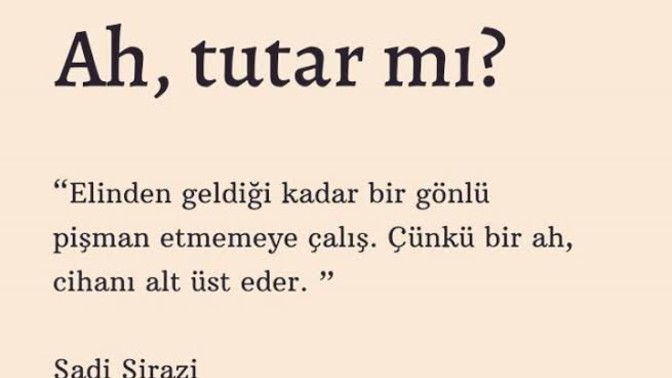 Sizce ah tutar mı?