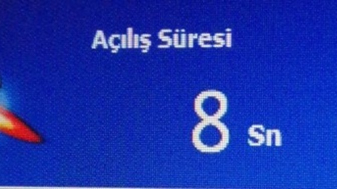 9 yillik laptop açılış sürem nasıl?