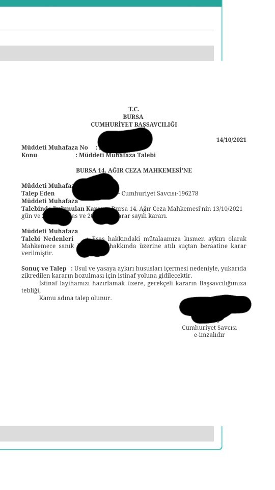 Savcı beraat kararına itiraz etmiş sonuç ne olur sizce?