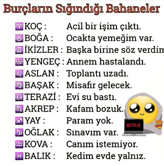 Nasıl bir bahaneye sığınırsın?