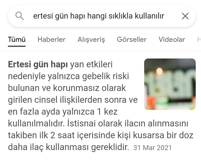 Ertesi gün hapı hangi sıklıkla kullanılabilir?