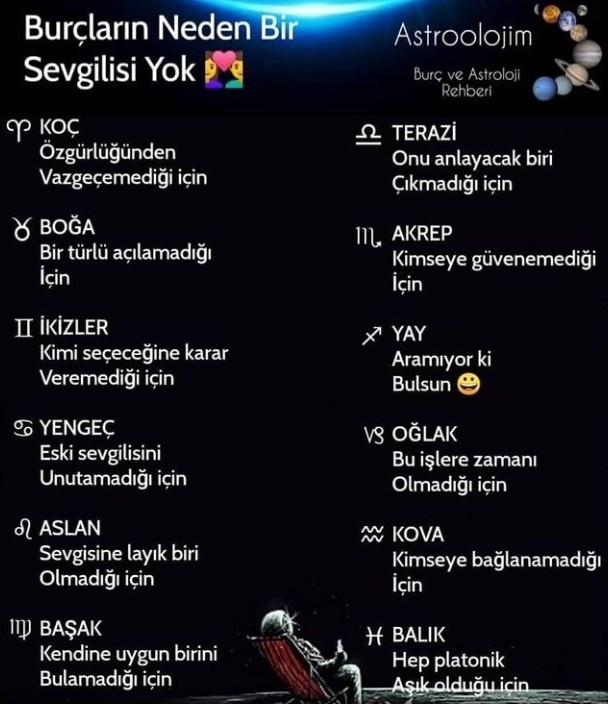 Burcuna göre neden sevgilin yok?
