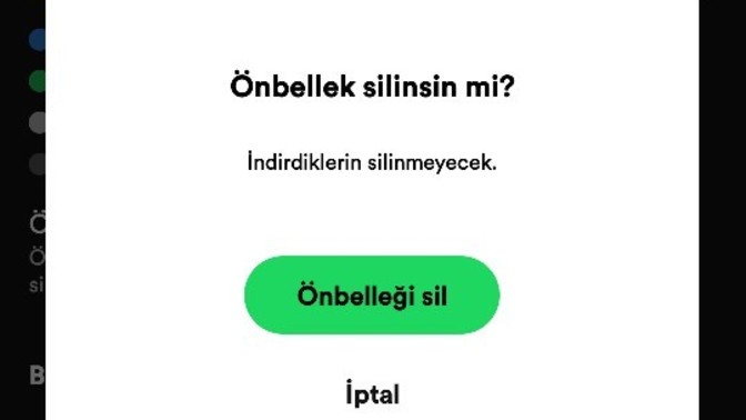 Spotify'da önbelleği silersek çalma listelerimiz silinir mi?