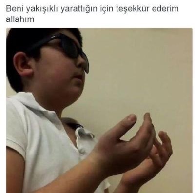 Teşekkürler ederim Allahım 