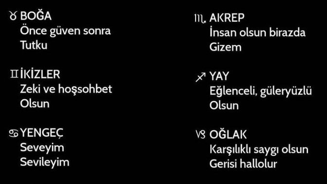 Karşı cinste aradığınız özellik nedir?