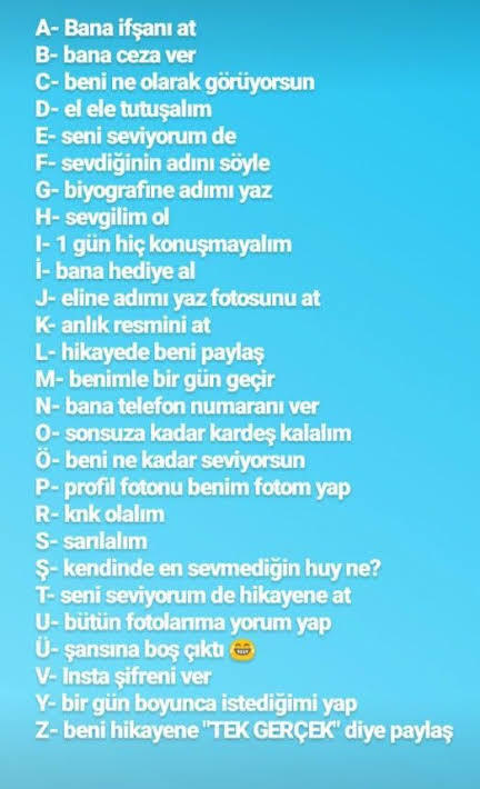 Seni seviyorum de 😄