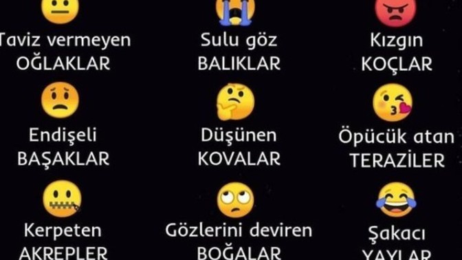 Sen burcuna göre hangi emojisin?