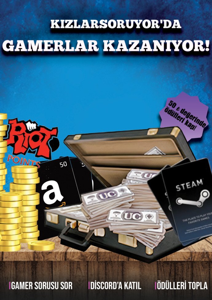 KizlarSoruyorda Gamerlar da Kazanıyor!