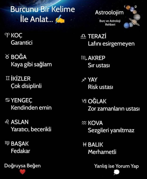 Burcunu bir kelime i̇le anlat desem ne dersin?