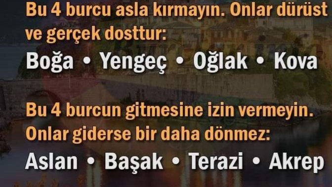 Senin burcun hangi kategoride?