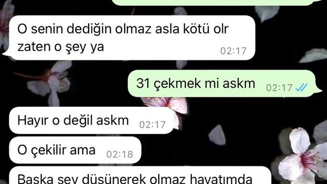 Sevgilim bosalmak istiyor ama yapmak istemiyor sohbet bu şekilde, sizce dürüst mü?