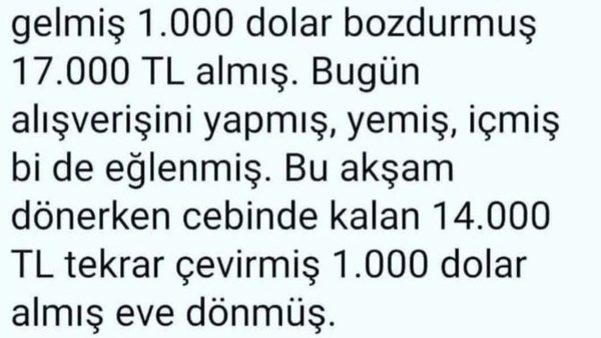 1000 dolarla geldi, alışveriş yaptı. 1000 dolarla geri döndü, aradaki parayı kim ödedi?