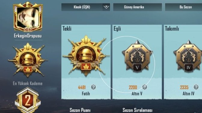 PUBG'deki isminiz nedir?