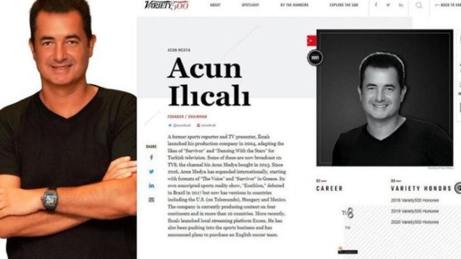 Acun Ilıcalı yeniden, dünyanın en etkili 500 kişisi arasında yer aldı! Acun, hayatınızı etkiliyor mu?