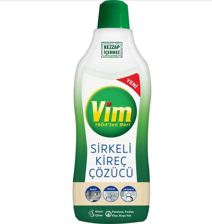 Vim sirkeli kireç çözücü