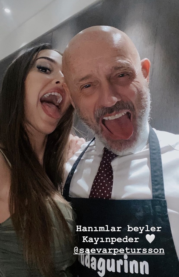 Dilan Deniz Çiçek, kayınpederi ile fotoğraf paylaştı. Farklı kültürden biriyle evlenir miydiniz?