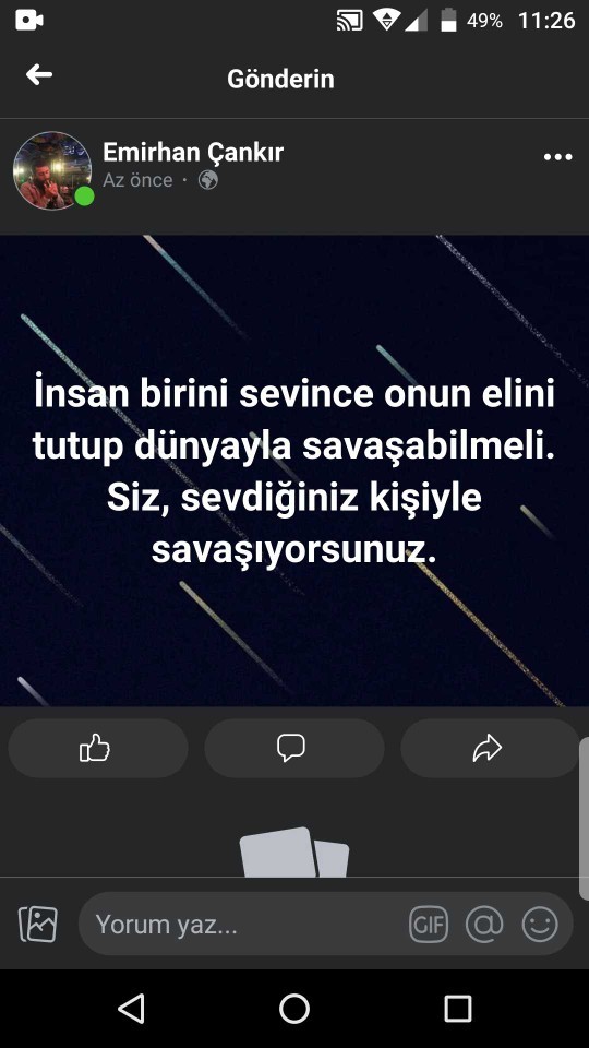 Neden sevdiğinizle savasiyorsynuz?