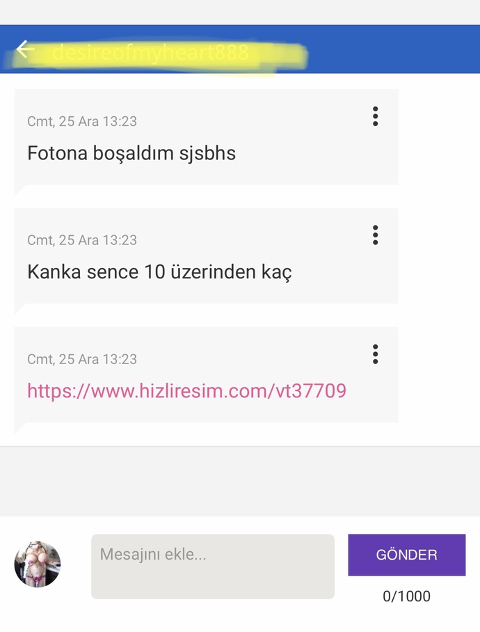 Size de Nude atanlar oluyor mu? Bakın bu zorbalıktır tacizdir? Neden yapıyorsunuz?