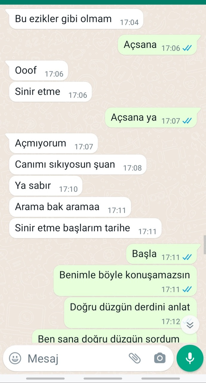 4 YILLIK SEVGİLİM WHATSAP TARİH KOYMASINI İSTEDİĞİM İÇİN ENGELLEDİ HAKLI Mİ?