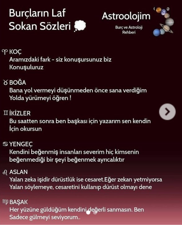 Burcuna göre senin laf sokma cümlen ne?
